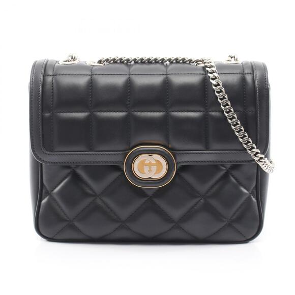 GUCCI Handbags - Gucci GUCCI Decorated Shoulder Bag Handbag Leather Women's Black 740834